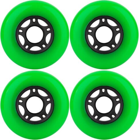 4-Pack Inline Skate Wheels 64mm/70mm/72mm/76mm/80mm 85a Indoor Outdoor Inline Replacement Wheels for Blades Roller Hockey Skates, Caster Board, Luggage, Training, Scooter, etc in Saudi Arabia