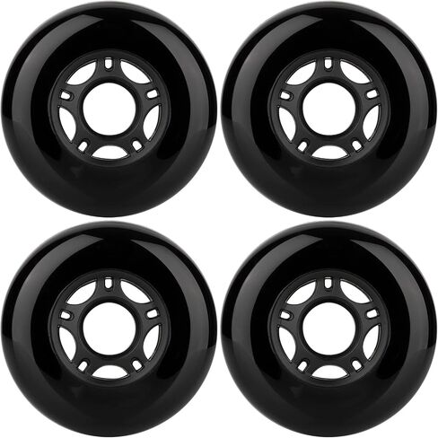 4-Pack Inline Skate Wheels 64mm/70mm/72mm/76mm/80mm 85a Indoor Outdoor Inline Replacement Wheels for Blades Roller Hockey Skates, Caster Board, Luggage, Training, Scooter, etc in Saudi Arabia