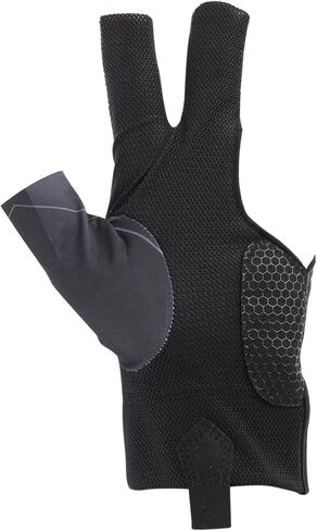 Billiards Glove 3 Finger for Left Hand, Durable Billiard Pool Glove Professional Quick-Dry Breathable, Shooters Snooker Cue Sport Glove Popular Sizes for Men & Women（Grey） (grey) in Saudi Arabia