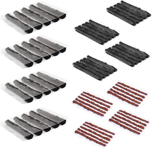 60 قطعة لـ 3 أحجام دراجة طقم إصلاح الإطارات بدون أنابيب شرائط حبل عبوات المقابس 1.5 مم 3.5 مم 6 مم ثقب الطوارئ مسطح لدراجات الطريق والدراجات الجبلية باللون الأسود والبني in Kuwait