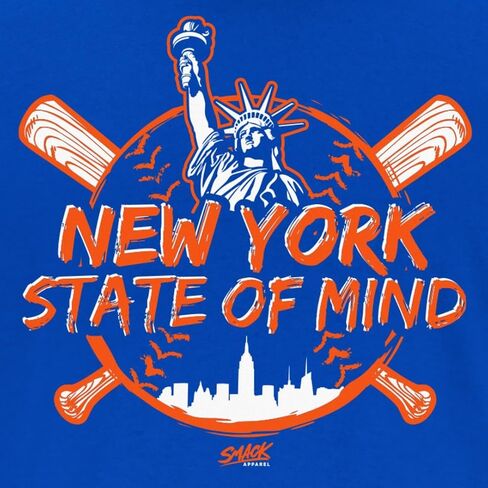 New York State of Mind T-Shirt for New York Baseball Fans (SM-5XL) in Saudi Arabia