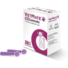 Sterile Single Use 26G Universal Designed Lancets (100 Counts) for Blood Glucose Monitoring Systems