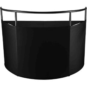 Command Center Facade Booth Scrim, Black and White