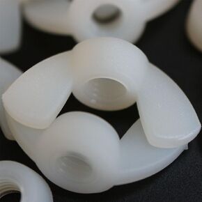 Pack of 20 Nylon Colour Plastic Acrylic M6 Butterfly, Wing Nuts-Acrylic Plastic Screws, 15/64