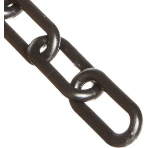 Mr. Chain Heavy Duty Plastic Barrier Chain, Black, 2-Inch Link Diameter, 25-Foot Length (51003-25) in Kuwait