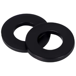 M3 Nylon Flat Washer, 3mm ID 7mm OD 1mm Thick Sealing Spacer Gasket Ring, Black, 100 PCS