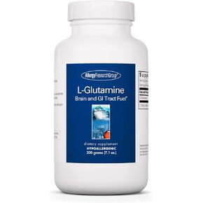 Allergy Research Group L-Glutamine Powder - Gut Health for Men & Women, Free Form Amino Acid, Pure, 4.7g Supplement - 7.1 Ounce