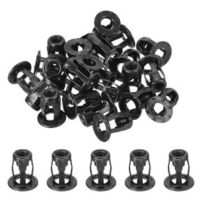 uxcell 25Pcs Multi-Grip Rivet Jack Nuts, M6-1.0 Petal Carbon Steel Thread Zinc Finish Blind for Plastic Pressboard Hardboard Door Anchors Aluminium cladding Steel Pipe