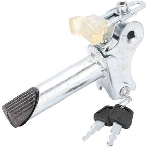 Electric Bike Seat Post 25.4mm / 1in, Metal Seatpost Foldable with Anti‑Theft Key Internal Lock for Electric Accessory