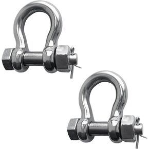 Bow Anchor D Shackle Stainless Steel 316 Dee Ring Forged Bolt Type Shackle Marine Hardware
