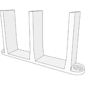 Universal Sliding Closet Door Floor Guide Bracket - Grovers Home Solutions (Beige)