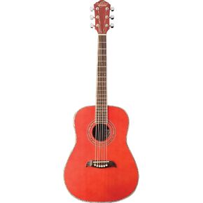 Oscar Schmidt 6 String OGQS 1/4 Size Dreadnought Acoustic Guitar. Natural, Right