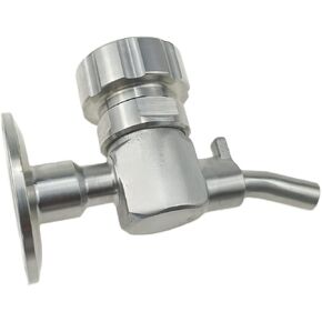 1.5" Tri Clamp Knob Style Sampling Valve Sanitary Stainless Steel EPDM Sealing Tri Clover Compatible End
