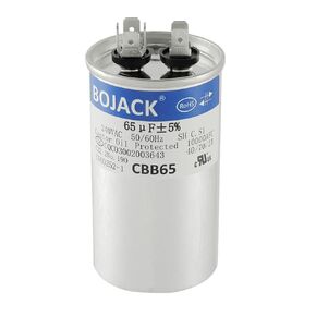 BOJACK 65 uf MFD 240V AC Motor and Fan Starting Round Capacitor 50/60 Hz CBB65 10000 AFC