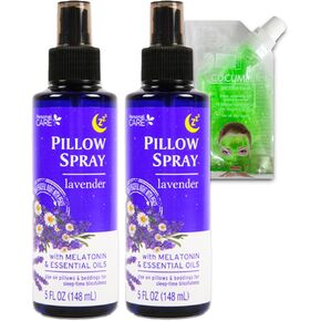 Lavender PIllow Spray for Aromatherapy- Bundle with 2 Lavender Pillow Spray Bottles with Essential Oils Plus Face Mask | Essential Oil Pillow Spray