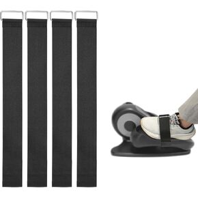 Elliptical Machine Pedal Straps, Universal Adjustable Leg Exerciser Pedal Straps for Rowing Machine Leg Training Peddler Seniors Fitness Sports Accessories Home Office Supplies