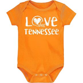 Loves Football Baby Chalk Art Bodysuit for Tennessee Fans