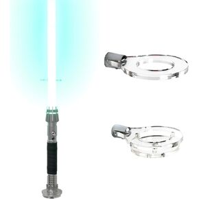 Lightsaber Wall Mount Vertical Lightsaber Display Stand Acrylic Lightsaber Hilt Holder for Display Lightsaber Wall Rack(Transparent)