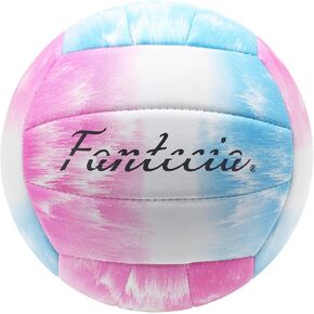 Official Size 5 Volleyball with Pump, Soft Touch Volleyball for Indoor Outdoor, Training Beach Volleyball Ball