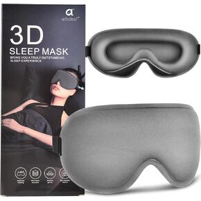 arboleaf Heated Eye Mask, Cordless Rechargeable Heated Eye Masks Warm Compress for Eyes, Temperature Control, for Dry Eyes & Better Sleep, Perfect for Relaxation & Night Use, Washable & Travel