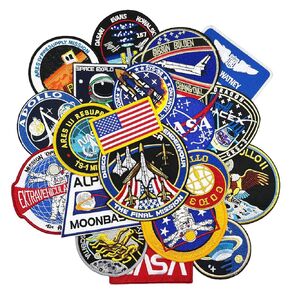 20pcs Space Explore Embroidered Iron On Patches