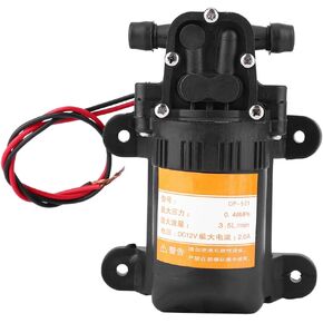 Water Pressure Booster Pump,Water Transfer Pump, Electric,12V/2A 0.48MPA Plastic Mini Diaphragm 3.5L/Min Diaphragm Accessory for Water