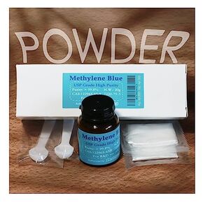 Methylene Blue Powder 20 Grams (USP Grade 99.8+%) - Prepare 2L 1% Solution [Value Pack 2024]