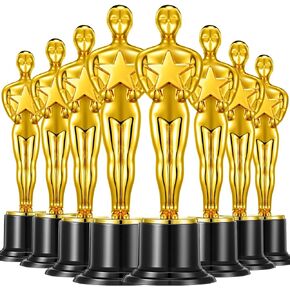 24 Pcs Gold Award Trophies,Mini Oscar Trophy Party Favors for Celebrations,Classroom prizes,Competitions and Party Decorations,Academy Awards Trophy for Kids and Auldt