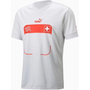 PUMA Switzerland Men's Away Jersey 2022 (as1, Alpha, l, Regular, Regular, Large)