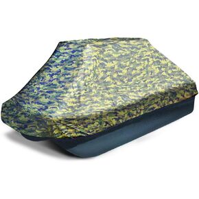 Waterproof Pond Boat Storage Cover, Fits Pond Prowler Bass Boat up to 10.2ft Long, Beam Width up to 50 inch Silver Color