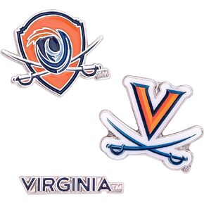 Desert Cactus University of Virginia Lapel Pins 3 Pack Cavaliers UVA Wahoos Logo Enamel Made of Metal (Pin Set)