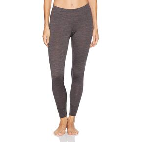 100% Merino Wool Women's Lightweight Base Layer Bottoms - Moisture Wicking Thermal Hiking Layers - Charcoal Gray - X-Small