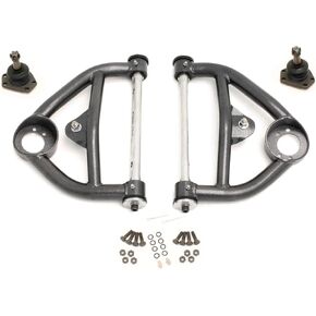 BMR Suspension AA012H A-arms, upper, DOM, non-adjustable, polyurethane bushings Black Hammertone 1978-1987 G-Body