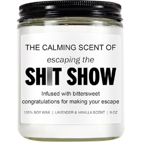 Sarcastic Candles, Farewell Gifts for Coworkers, Goodbye Gifts, Coworker Leaving Gifts for Women, Men, Going Away Gifts for Coworker, Leaving Job Gifts, Moving Away Gifts for Friends