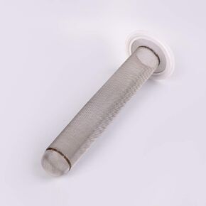 Tri-clamp Sock Screen Gasket, Silicone, 60 Mesh, 1.5" Clamp size, 6" length. Pharmaceutical Grade Mesh Sock
