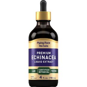 Piping Rock Echinacea Tincture Drops | 4 fl oz | Liquid Extract Supplement | Premium Botanical Herb | Alcohol Free, Non-GMO, Gluten Free