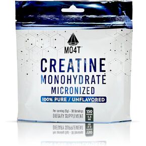 Premium Creatine Monohydrate Micronized Powder 150G, 5000mg Per Serv (5g) - Micronized Creatine Monohydrate, 30 Servings, 5.3 Ounces