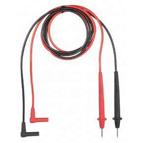 Test Leads, 48 in. L, 1000VAC, Black/Red, PR