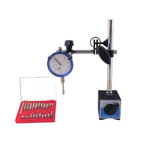 Magnetic Base with Fine Adjustment & SAE Dial Test Indicator & 22 Piece Anvile Point Set with 0.0005: Resolution (half a thousandth), 1" Travel, Accuracy 0.001" per 1" Mag Base MBDIAP