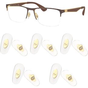 Replacement Nose Pads for Ray Ban RB6335 RB3549 RB4071 RB6336 RB7140,RB8415 and More Eyeglasses，Sunglasses Moldels (5 Pairs Golden)
