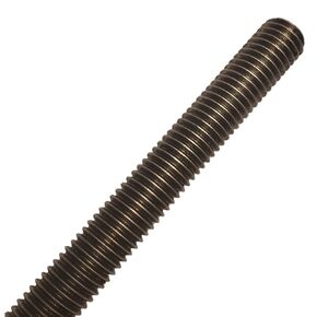 Grade 55 Coarse Fully Threaded Rod, Plain Finish, 1-1/4" -7 Thread Size, 18" Length, Right Hand Threads
