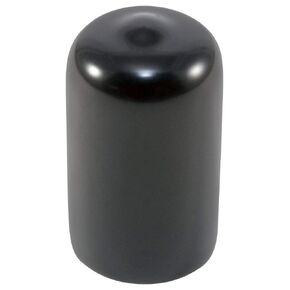 Caplugs 99190159 Plastic Round Cap VC-531-16, VINYL, Cap ID 0.531" Length 1.000", Black (Pack of 500)