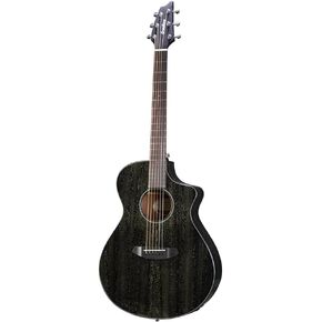 Breedlove Rainforest S Concert CE African Mahogany Soft Cutaway 6-String Acoustic Electric Guitar with Fishman Presys I Electronics (Black Gold)