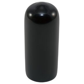 Caplugs 99390017 Plastic Round Cap VC-375-16, Vinyl, Cap ID 0.375" Length 1.000", Black (Pack of 50)
