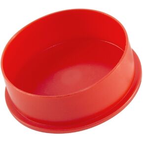 Caplugs EC-36 EC Series – Plastic Cap for Threaded Connectors, 40 Pack, Red LD-PE, Nominal Thread Size 2-1/4" Flanged, Protective Closures, Dirt and Moisture Seals, Finishing, Masking (99394499)