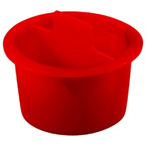 Caplugs ZCPT14Q1 Plastic Center Pull Tab Tapered Plug. CPT-14, PE-LD, Cap OD 1.41" Plug ID 1.219", Red (Pack of 30)