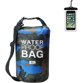 YDYJKI Waterproof Dry Bag Backpack 2L/5L/10L/20L/30L Floating Roll Top Dry Compression Sack Keeps Gear Dry for Kayaking Beach Rafting Boating Hiking Camping and Fishing with Waterproof Phone Case