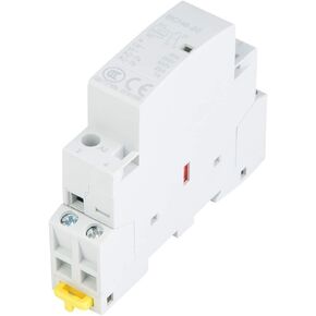 Household AC Contactor, 2P 20A 24V 220V/230V 50/60Hz Household AC Contactor 2 Pole DIN Rail Mount 2NO Replacement AC Contactor(24V)