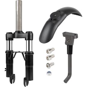 MIMIRACLE Front Suspension Kit Fork Suspension Compatible with Xiaomi M365/Pro/Pro2/1S Electric Scooter Shock Absorption Parts Anti-Vibration Accessories with Foot Stand and Front Fender