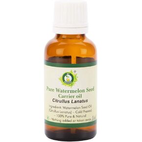 Watermelon Seed Oil | Citrullus Lanatus | for Hair | for Face | for Skin | for Body | Watermelon Seed Carrier Oil | 100% Pure Natural | Cold Pressed | 5ml | 0.169oz by R V Essential